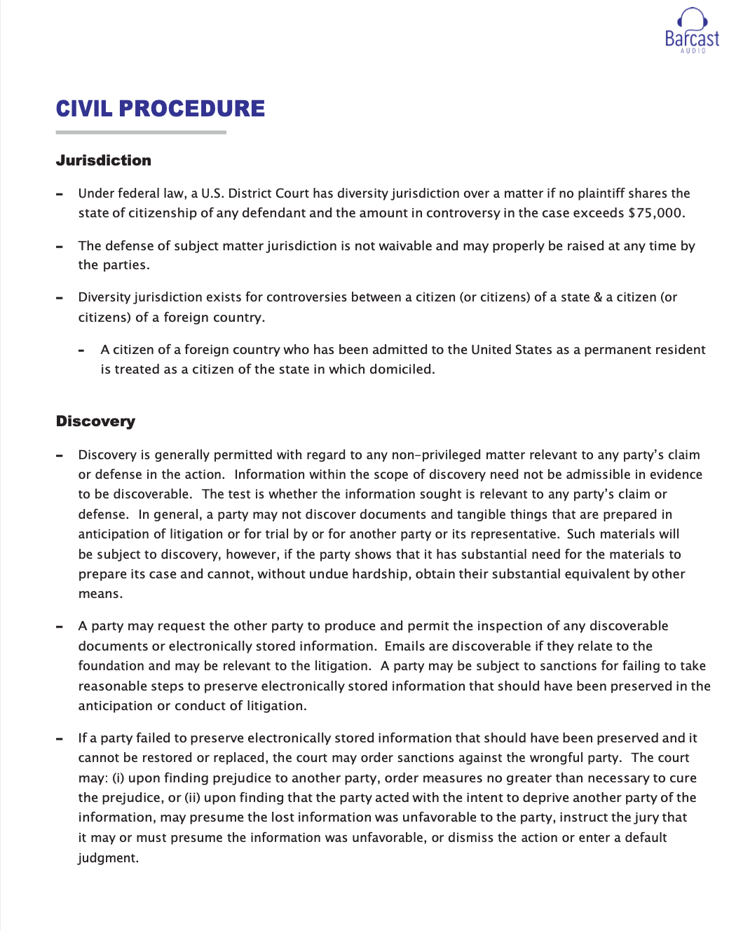 Bar Exam Essay Attack Sheets + Essay Prewrites – Barcast Audio