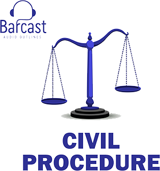 Audio lessons aimed at teaching you the black letter rules of Civil Procedure law tested on the MBE and in law school. Detailed hypotheticals, helpful mnemonics, audio flashcards, and essay-specific audio lectures make this the number #1 audio learning option available.